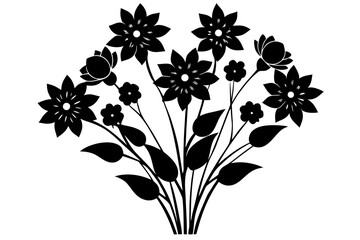 Vector illustration of a flower bundle 