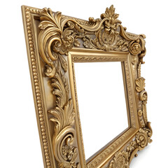 ornate golden baroque picture frame