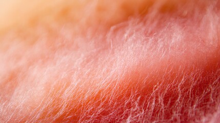 Fototapeta premium Soft Pastel Hues: An abstract macro perspective showcases delicate strands of cotton candy, a visual symphony of dreamy textures and gradients. 