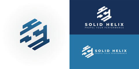 The dynamic SH monogram logo is designed for sportswear and active lifestyle brands, perfectly embodying qualities of speed, high performance, and modern energy to appeal to today's active consumers.
