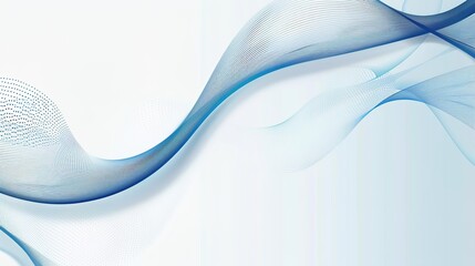 Abstract background with white base and blue lines: crisp, clean, and dynamic. Blue strokes—thick, thin, curved, straight—weave across the pure white canvas, creating geometric rhythms and fluid patte