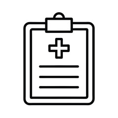 Medical Chart Outline Vector Illustration