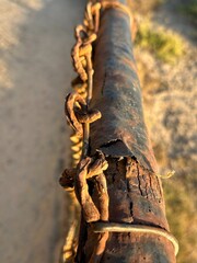 Eroding Chainlink Fence Top