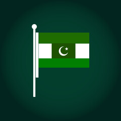 Modern Pakistan Flag Design for 14 August Celebration