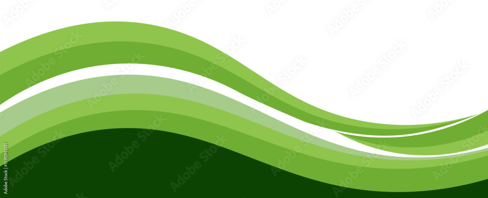 Poster abstract green banner background. graphic design banner pattern background template with dynamic cur