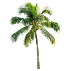 Tropical palm tree, vibrant green fronds (3)