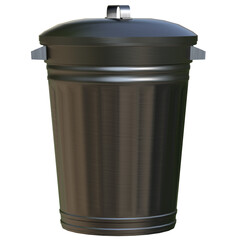 Trash can metal