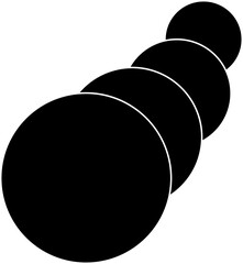 Circle line curve with blending design. Concept of technology, digital