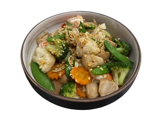 stir fried pork with vegetables and sauce