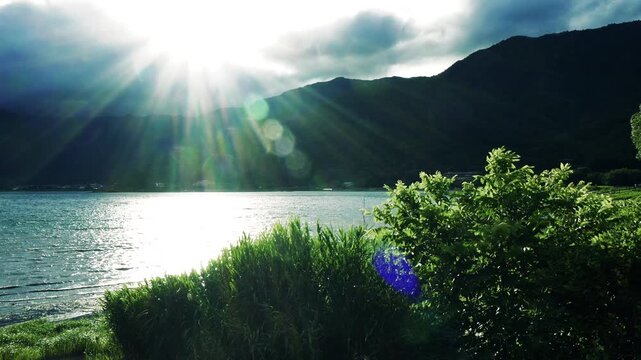 When the Morning Light Embraces the Quiet Lake