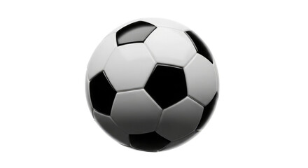 Naklejka premium Classic Soccer Ball isolated on a transparent background