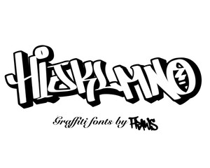 alphabet font set isolated graffiti style