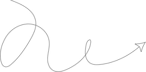 Dotted line arrows, direction, cursor