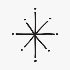 Simple black star symbol vector