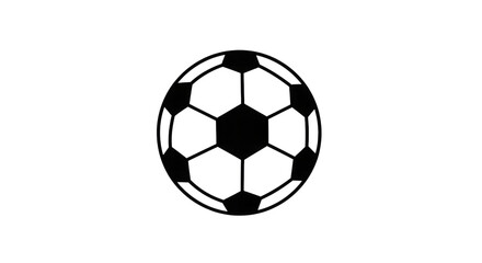 Obraz premium Soccer ball outline isolated on a transparent background