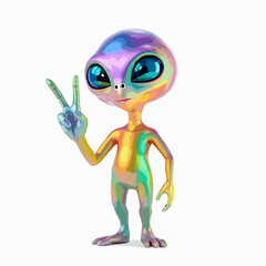 3d rendered illustration of an alien