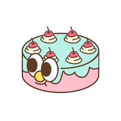 Pastel Cake Clipart Pack – Cute and Colorful Dessert Graphics 7