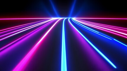 Neon lines speed effect