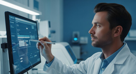 Scientist Analyzing Data on Computer Screen 2.