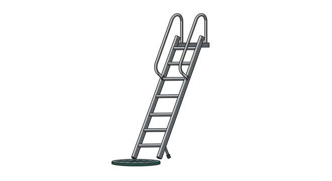 Pool Ladder isolated on white background