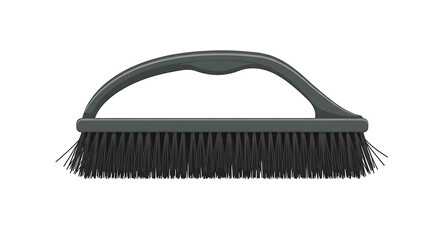 Durable Plastic Bristle Cleaning Brush isolated on white background