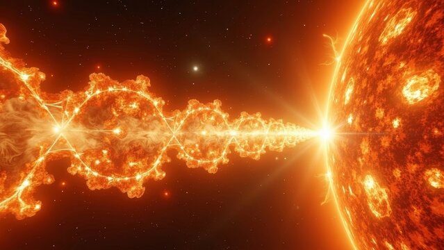 Cosmic Star Ring Art Scene