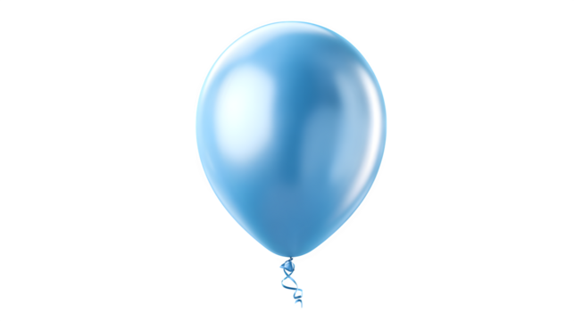 blue balloon isolated on white