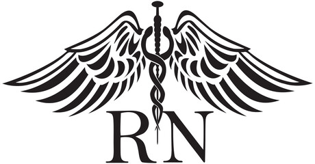 RN Registered Nurse Symbol transparent background