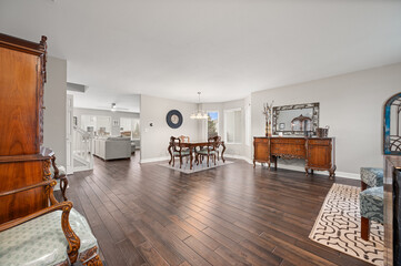 Open Floor Plan Living and Dining Room with Modern Design