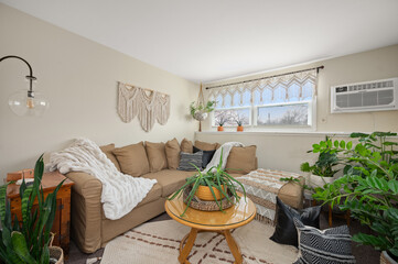 Small living room with a comfy L shaped couch