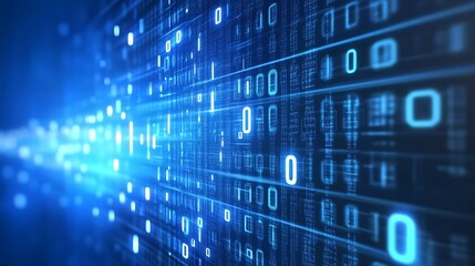 Abstract digital binary code background (2)