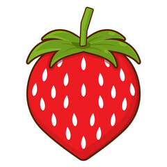 strawberry cartoon cute design