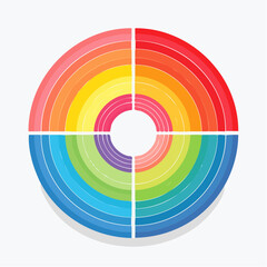 Obraz premium gentle loop of concentric circles softly expanding and contracting