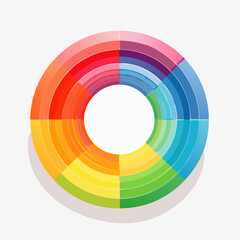 Obraz premium gentle loop of concentric circles softly expanding and contracting