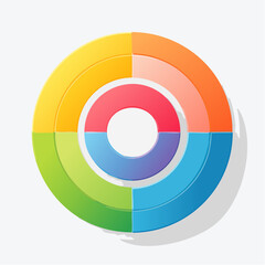 gentle loop of concentric circles softly expanding and contracting