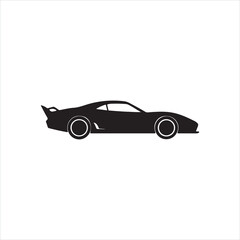 Sports Car Silhouette Clip Art