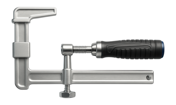 F-clamp with a corrosion-resistant coating and a large capacity for marine construction.