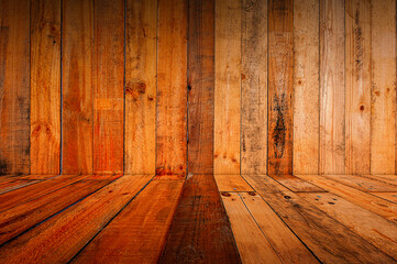 Rustic Golden Wood Display