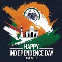 Indian republic day background Indian republic day in flat design