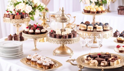Naklejka premium 素敵なデザートビュッフェ