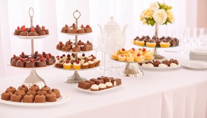 チョコレートスイーツのビュッフェ