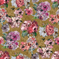 Geometric abstract flower creative allover design colourful seamless floral pattern digital creators art design new concept textile design repeat pattern fabric print 