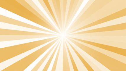 Fototapeta premium Yellow and white sunbeams pattern. Sun rays vector background. Sun beams background minimal design. vector illustration
