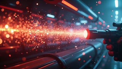 Orange Red Light Art Picture