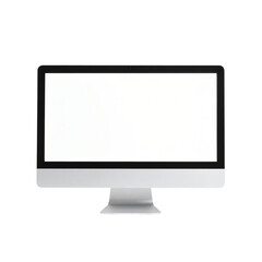 Fototapeta premium Desktop computer mockup blank screen for website design and marketing on transparent background