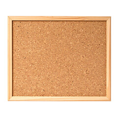 Cork board bulletin board framed wooden pin board memo board notice board on transparent background