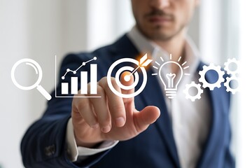 Business strategy analysis growth idea execution image