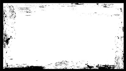 Grunge frame. Distress frame. Vector illustration.