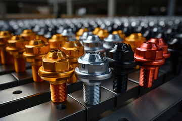 Factory quality control of specialty screws in modern production line