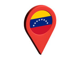 The flag of Venezuela (Bolivarian Republic of), The flag of Venezuela (Bolivarian Republic of) in location icon, mockup of Venezuela (Bolivarian Republic of) flag